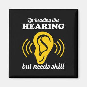Íman Leitura Labial Como Audição 