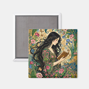 Íman Leitura no Jardim Art Nouveau