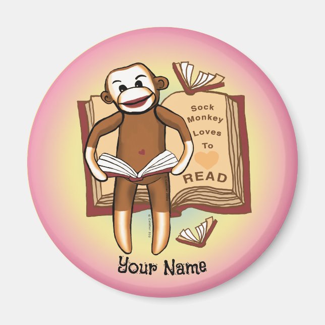 Íman Leituras De Macacos De Meia (Frente)