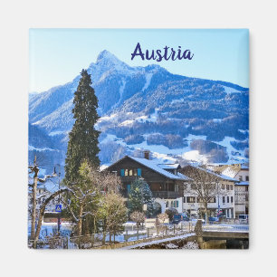 Íman Lembrança da Áustria Vorarlberg no Inverno
