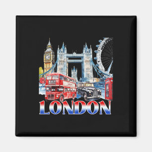 Íman Lembrança da Cidade de Londres Vibração de Férias