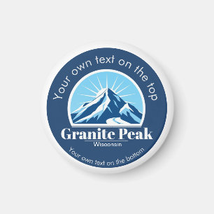 Íman Lembrança da estação de esqui Granite Peak Wiscons
