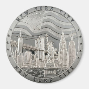 Íman Lembrança da Ponte Manhattan da Cidade de Nova Yor