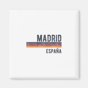 Íman Lembrança Da Silhueta De Madrid Espanha Homens Mul