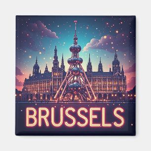 Íman 🧲 Lembrança das Férias em Bruxelas, Bélgica, da E