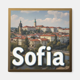 Íman 🧲 Lembrança das Férias em Sófia para Viajantes do