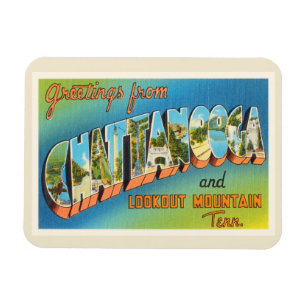 Íman Lembrança das viagens vintage de Chattanooga