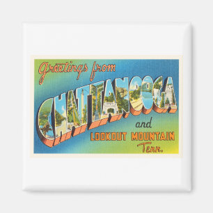 Íman Lembrança das viagens vintage de Chattanooga