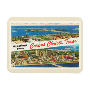 Íman Lembrança das viagens vintage de Corpus Christi