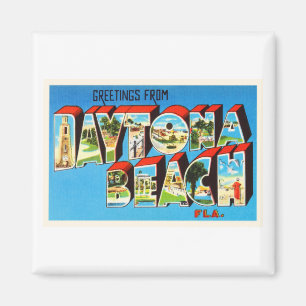 Íman Lembrança das viagens vintage de Daytona Beach