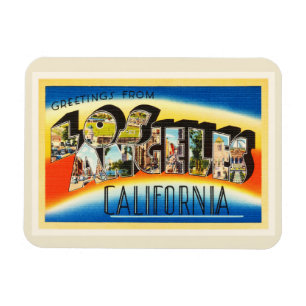 Íman Lembrança das viagens vintage de Los Angeles