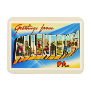 Íman Lembrança das viagens vintage do PA de Allentown