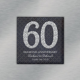 Íman Lembrança de 60 anos de casamento de diamante