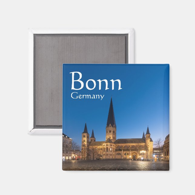 Íman Lembrança de Bonn Alemanha (Front/Back)