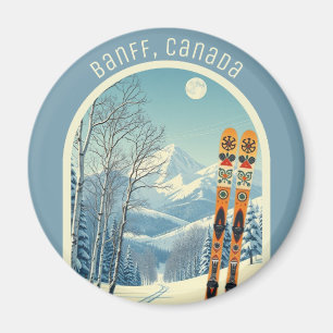 Íman Lembrança de esqui Banff Sunshine Village Canadá
