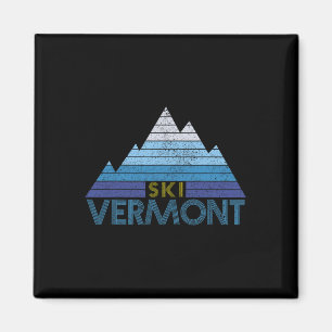 Íman Lembrança de Esqui em Vermont Esportes de Montanha