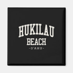 Íman Lembrança de Férias Antigas Praia Hukilau Oahu Hav