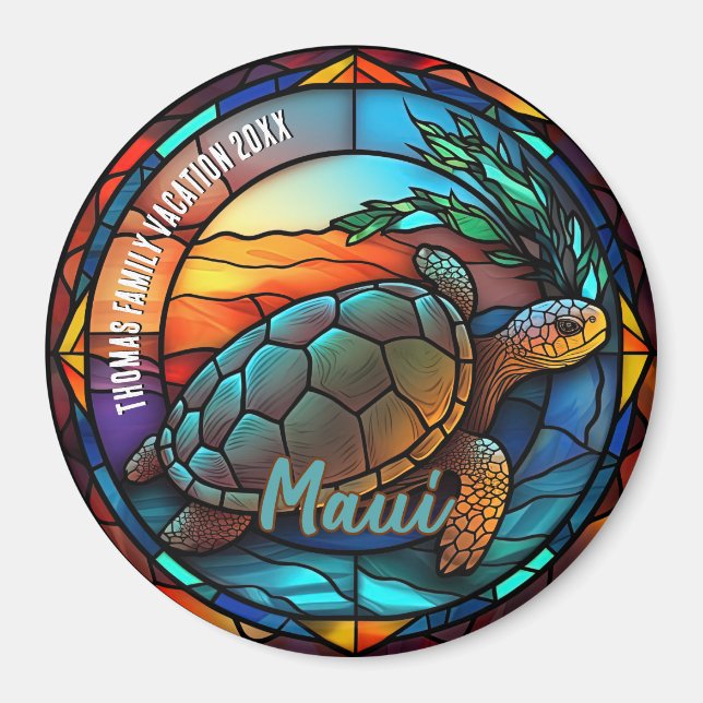 Íman Lembrança de Férias em Maui  (Frente)