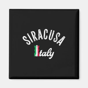 Íman Lembrança de Férias Siracusa Sicília - Retro Sirac