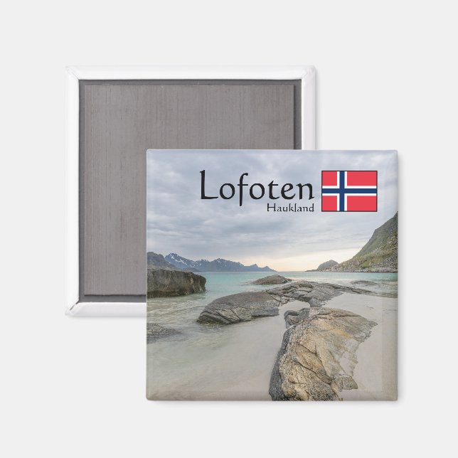 Íman Lembrança de Haukland (Front/Back)