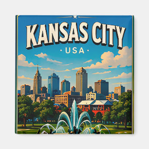 Íman Lembrança de Kansas City Missouri