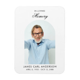 Íman Lembrança de memorial de foto elegante funeral