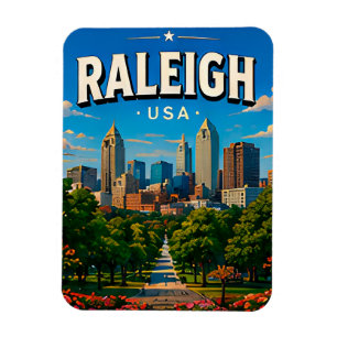 Íman Lembrança de Raleigh Carolina do Norte
