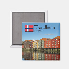 Íman Lembrança de Trondheim Noruega