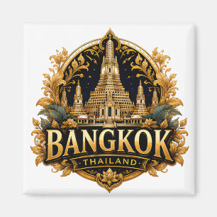 Íman Lembrança de Viagem ao Templo de Bangkok Tailândia