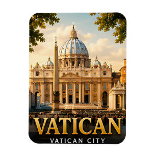Íman 📍 Lembrança de Viagem da Cidade do Vaticano para 