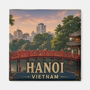 Íman 🧲 Lembrança de Viagem de Hanói Vietnã para Visita