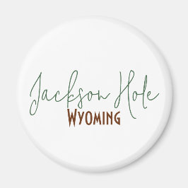 Íman Lembrança de viagem de Jackson Hole, Wyoming