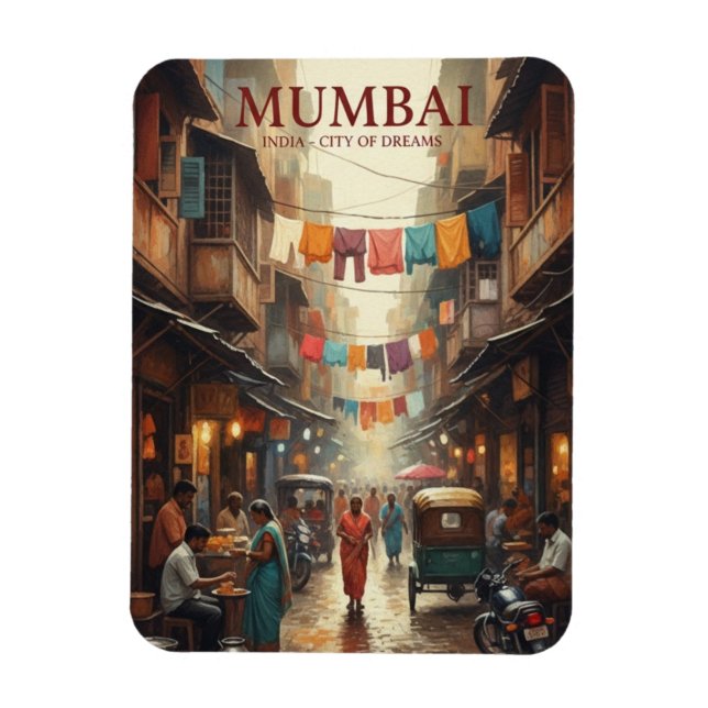 Íman Lembrança de Viagem de Mumbai (Vertical)