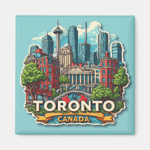 Íman 🍁 Lembrança de Viagem de Toronto