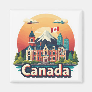 Íman 🧲 Lembrança de Viagem do Canadá Memória de Férias