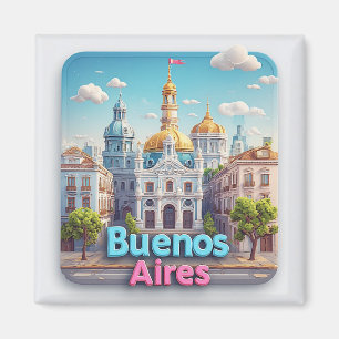Íman Lembrança de Viagem para Buenos Aires 💙