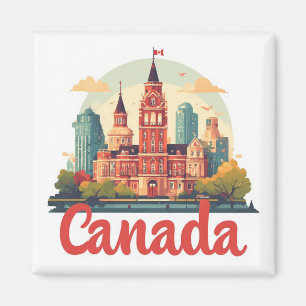 Íman Lembrança de Viagem para o Canadá para Viajantes d