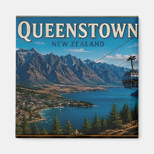 Íman 🧲 Lembrança de Viagem para Queenstown Nova Zelând