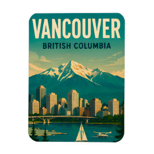 Íman Lembrança de Viagem Vancouver Canadá