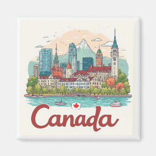 Íman Lembrança de Viagens Internacionais do Canadá para