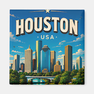 Íman Lembrança do Horizonte de Houston Texas