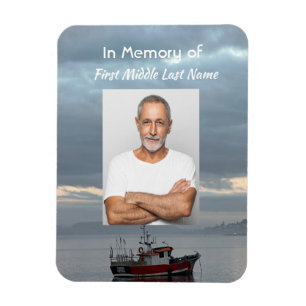 Íman Lembrança Memorial Barco de Pesca Pescador
