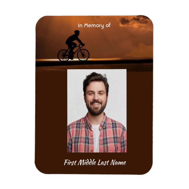 Íman Lembrança Memorial Ciclismo Bicicleta (Vertical)