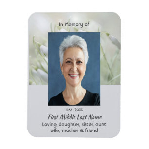 Íman Lembrança Memorial Flores de Neve