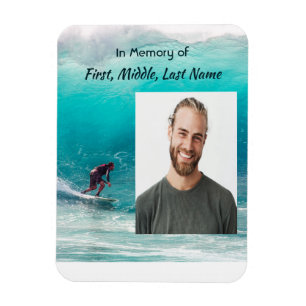 Íman  Lembrança Memorial  Ondas Surfista Água