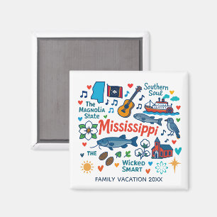 Íman Lembrança Personalizada da Viagem Familiar ao Miss