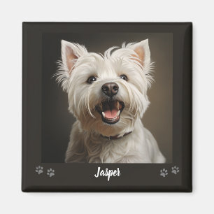Íman Lembrança Personalizada de Pet Usando Seu Nome de