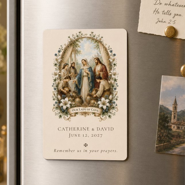 Íman Lembrança Tradicional de Casamento Católico em Can (Criador carregado)