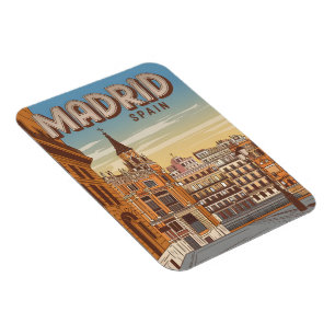 Íman Lembranças, presentes da vista do céu de Madrid Vi