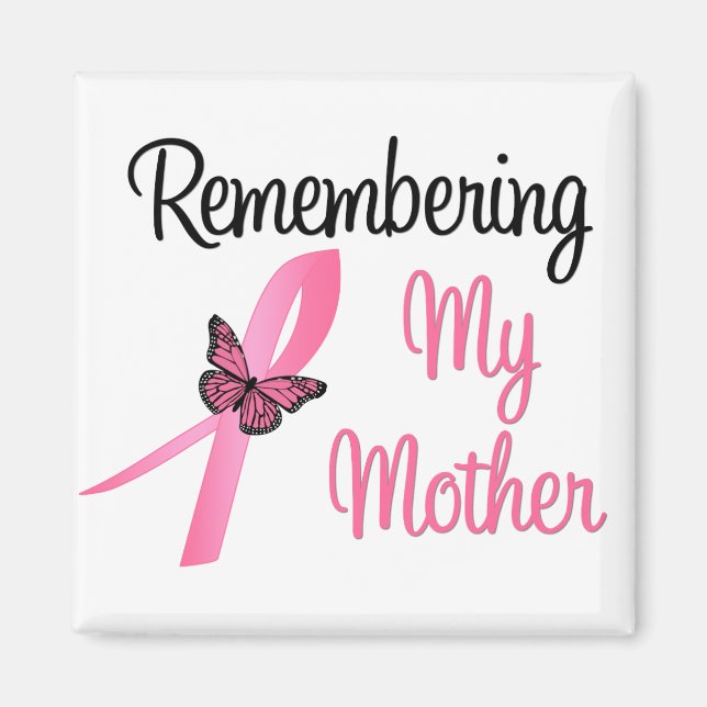 Íman Lembrando minha mãe - Consciência do Cancer da mam (Frente)